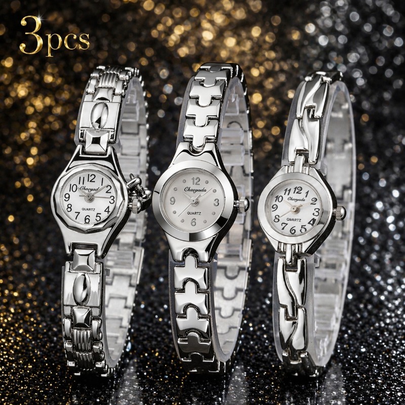 Luxury Watch Arabic - Набор из 3 модных женских часов