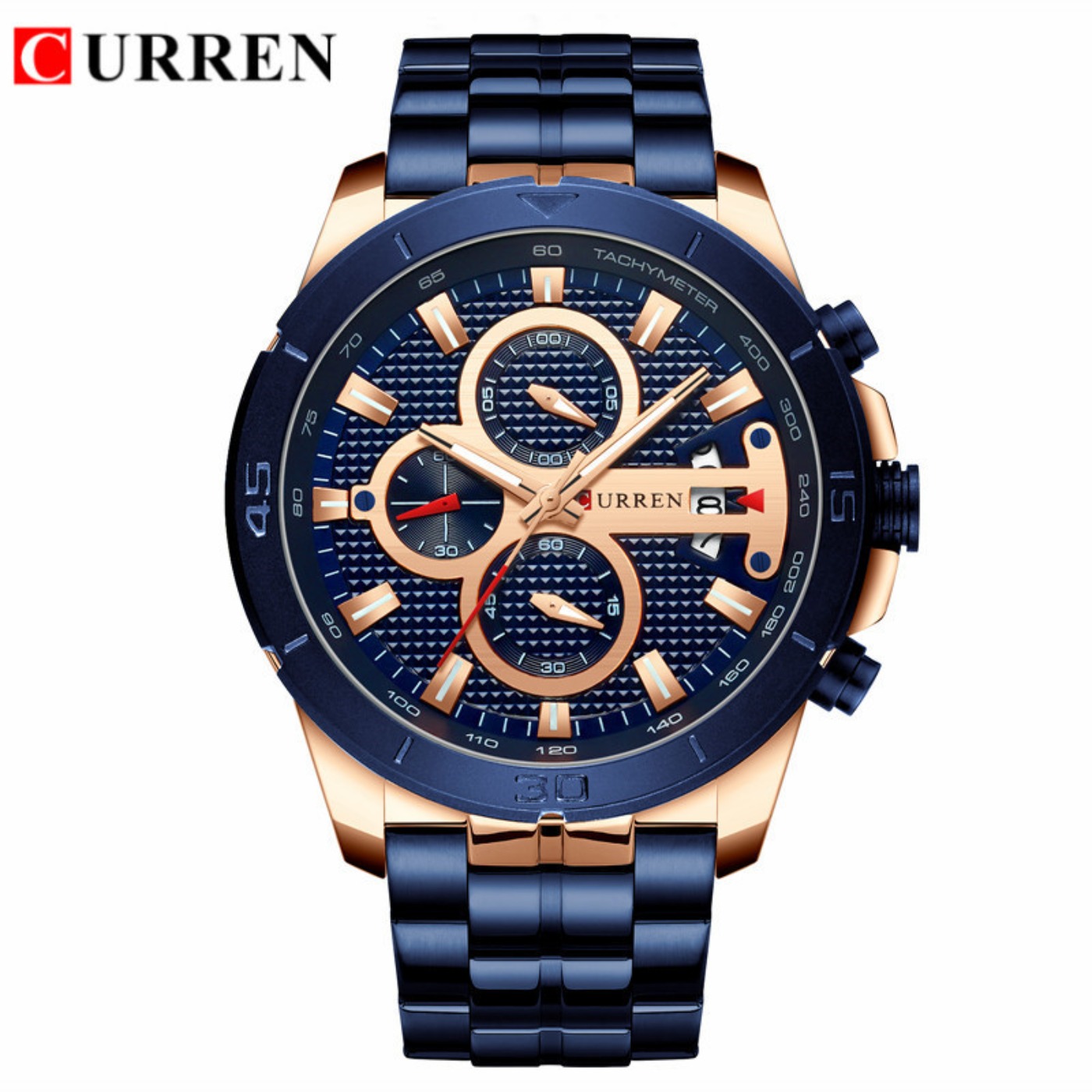 Luxury Watch Brands - Часы CURREN, мужские водонепроницаемые часы с