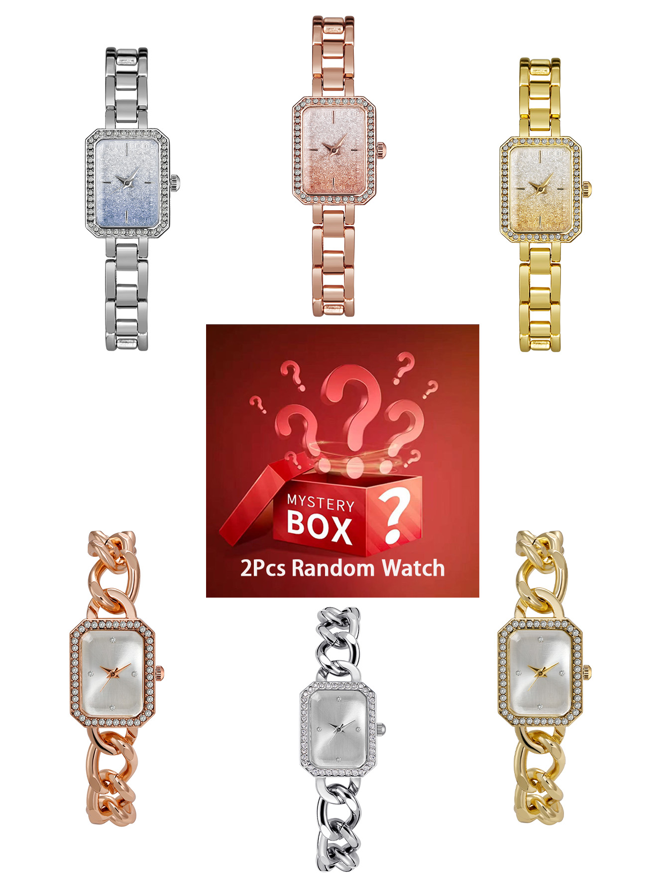 Luxury Watch Box - Женские часы из 2 предметов, загадочная