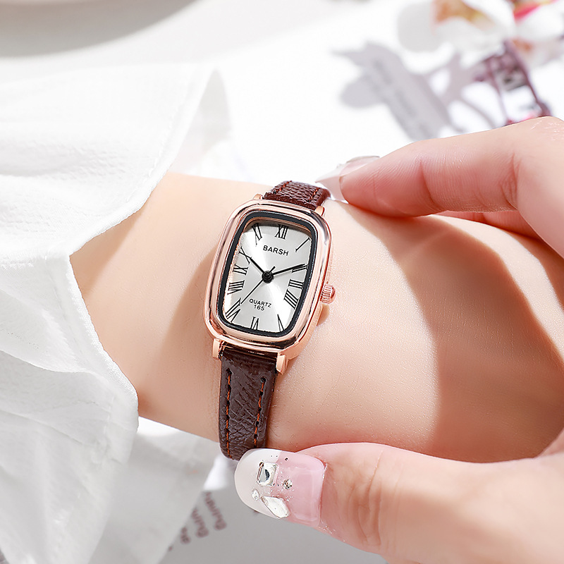 Luxury Watch Leather Strap - Модные кварцевые часы, женские винтажные роскошные