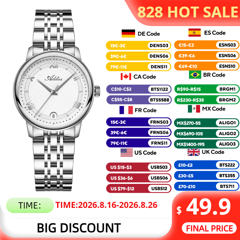 Luxury Watch All Brands - ADDIES Роскошные женские кварцевые наручные часы,