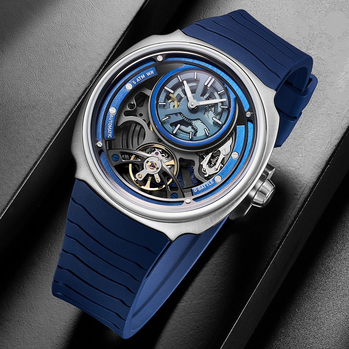 Luxury Watch Hublot - Мужские механические часы-скелетон с большим циферблатом,