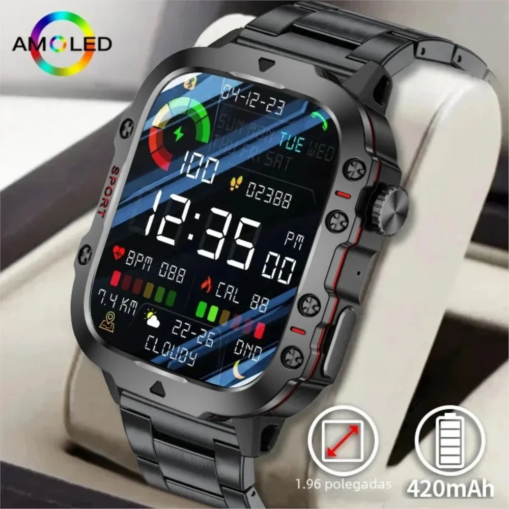 Compass Watch Luxury - Военные смарт-часы для мужчин с беспроводными