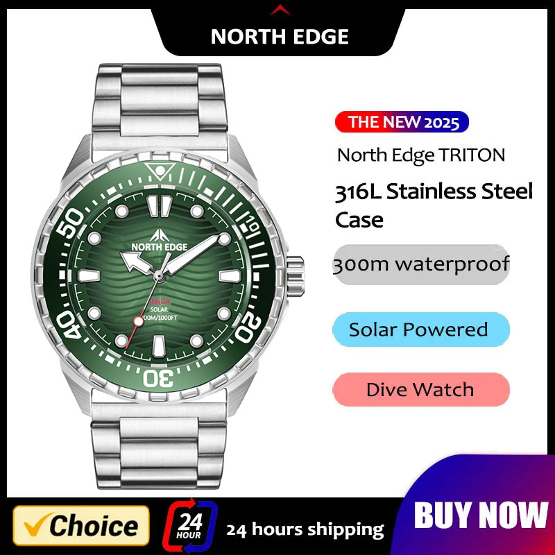 Diver Watch 300M - Новые мужские дайверские часы NORTH EDGE