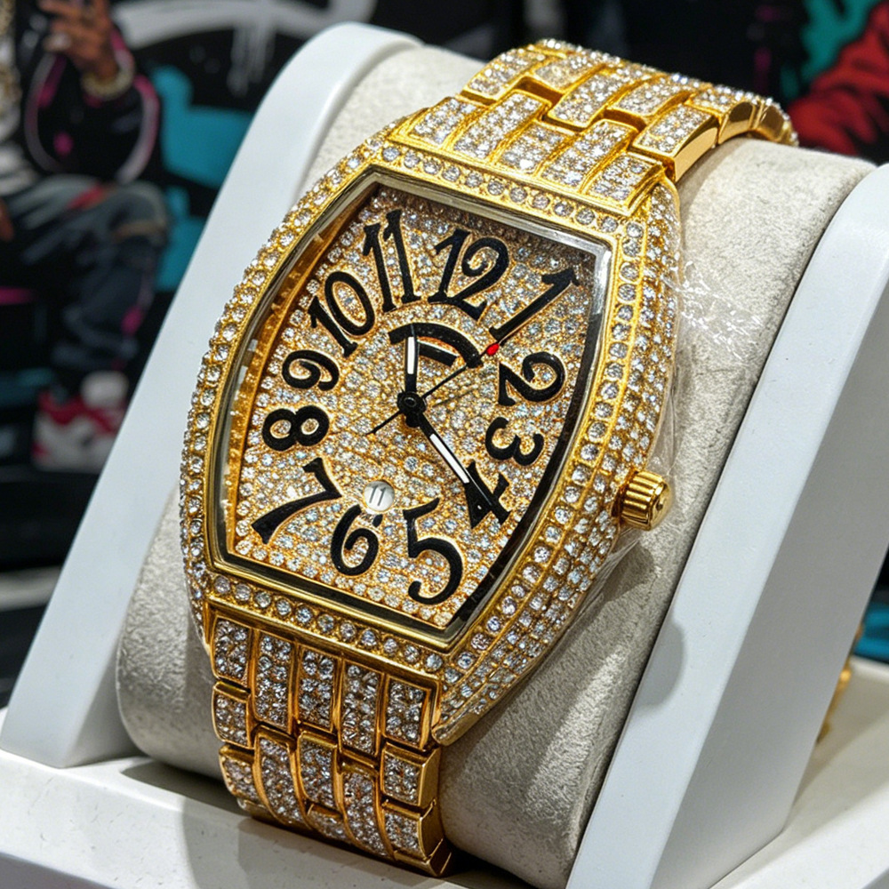 Luxury Watch Brands Logo - Мужские кварцевые часы Tonneau без логотипа,