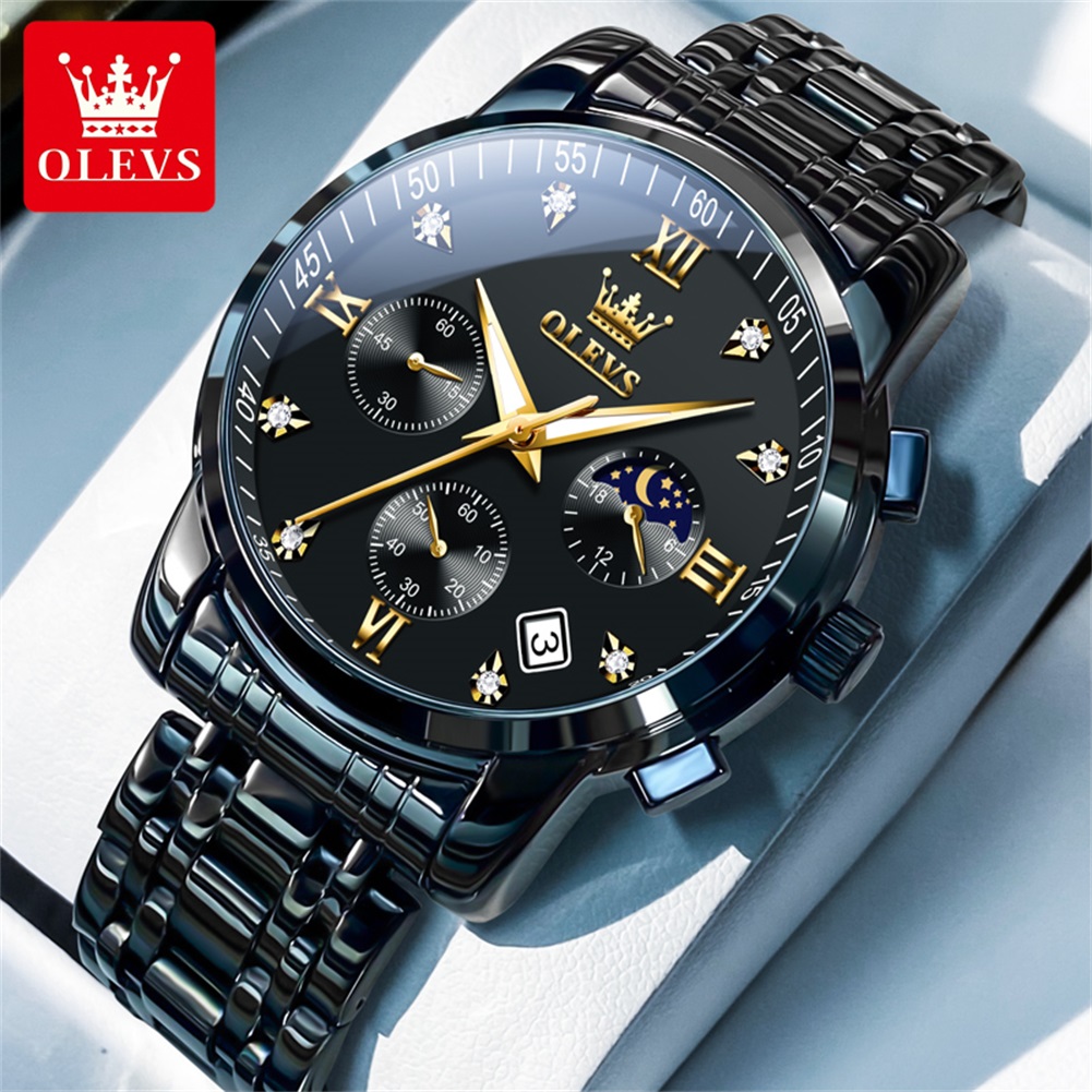 Luxury Watch Brands - OLEVS Популярные мужские часы из нержавеющей