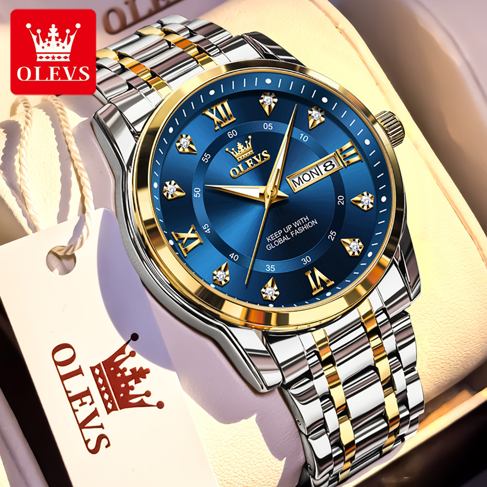 Luxury Watch Brands - OLEVS брендовые модные мужские часы из