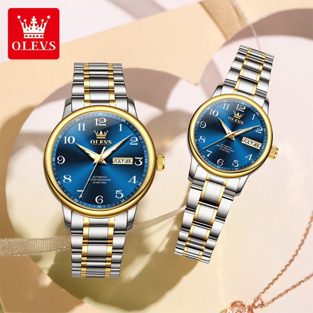 Luxury Watch Arabic - Оригинальные парные часы OLEVS, 2 шт.,