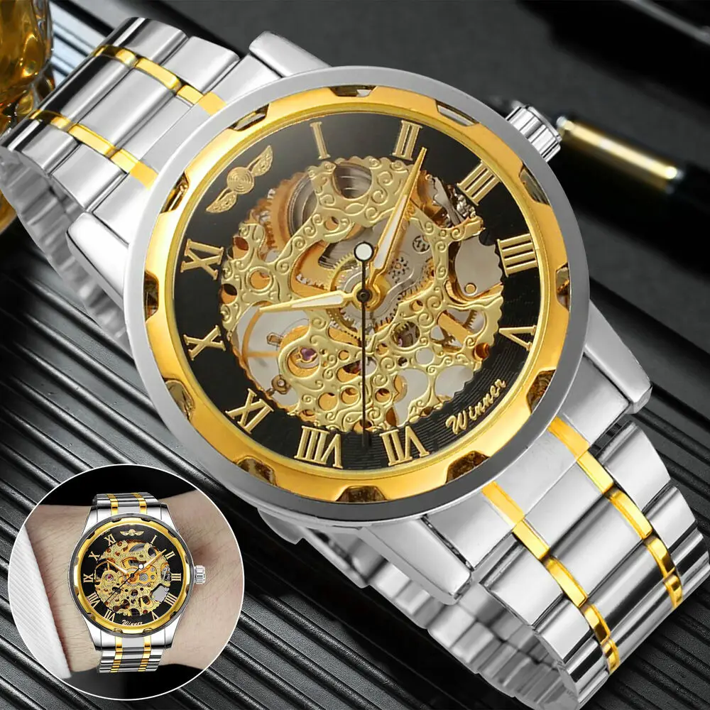 Luxury Watch Nice - Мужской ремешок из нержавеющей стали, циферблат