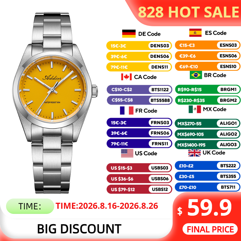 Luxury Watch All Brands - Женские часы ADDIES 2026 из нержавеющей