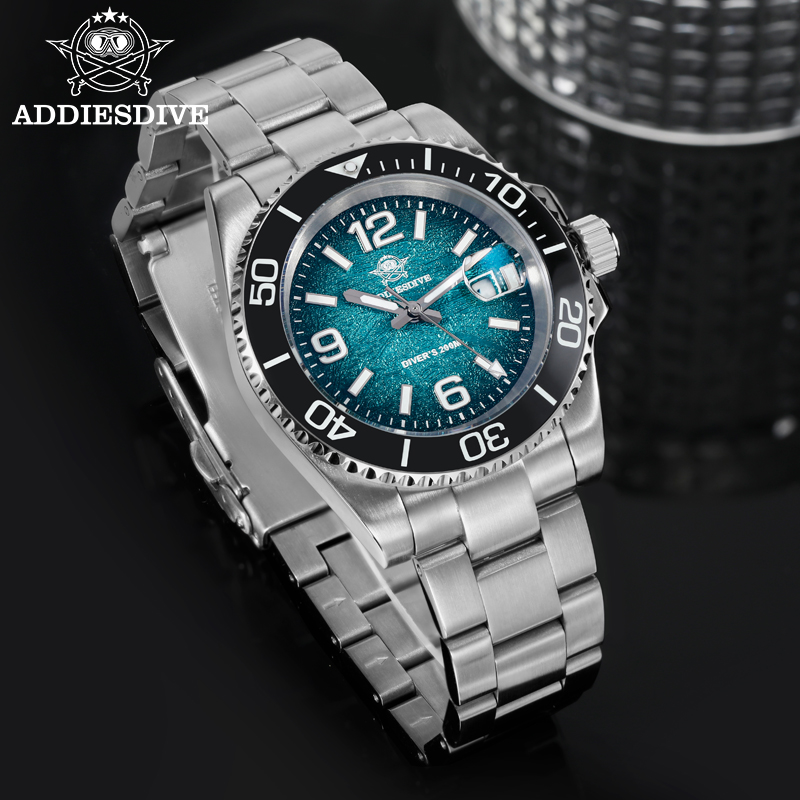 ADDIESDIVE 41 мм мужские часы  – обзор и цена Diver Watch 300M