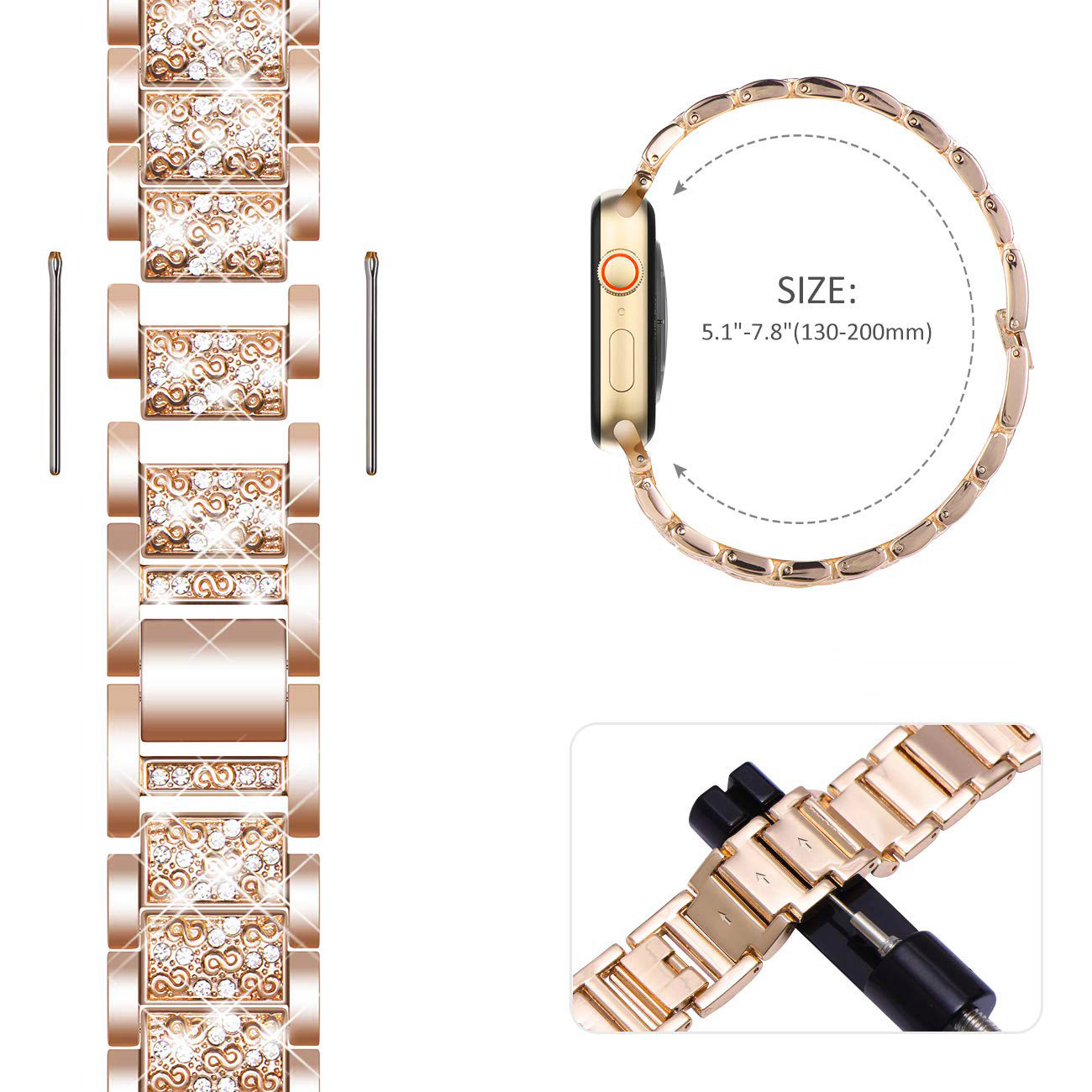 Мерцающий ремешок для Apple Wa – обзор и цена Luxury Watch Apple Bands