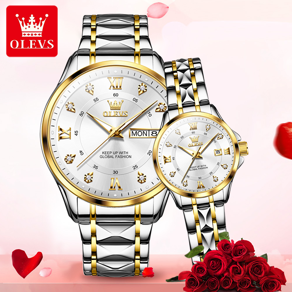 OLEVS 2906 часы для пар, ориги – обзор и цена Luxury Watch Life