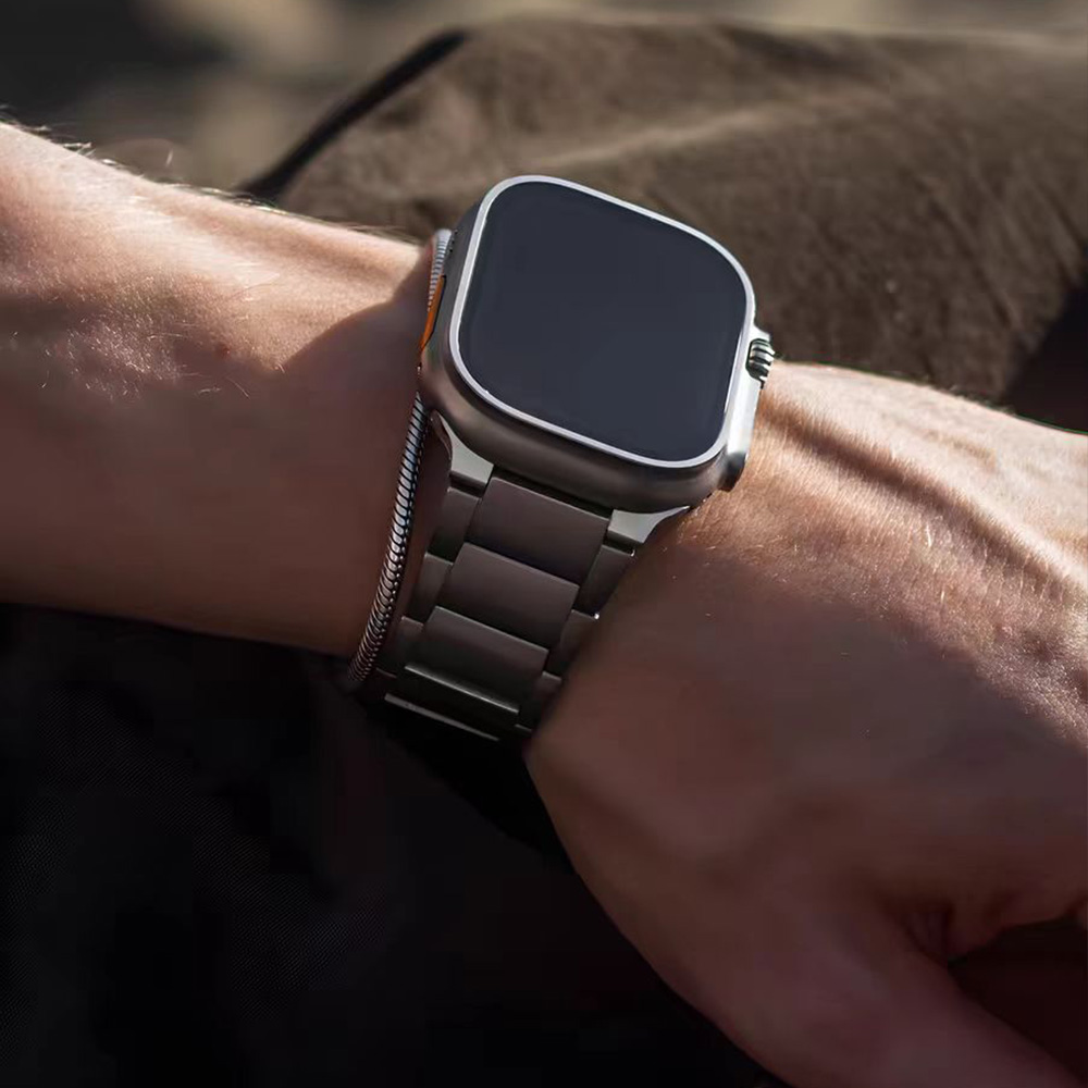 Титановый деловой мужской реме – обзор и цена Luxury Watch Apple Bands