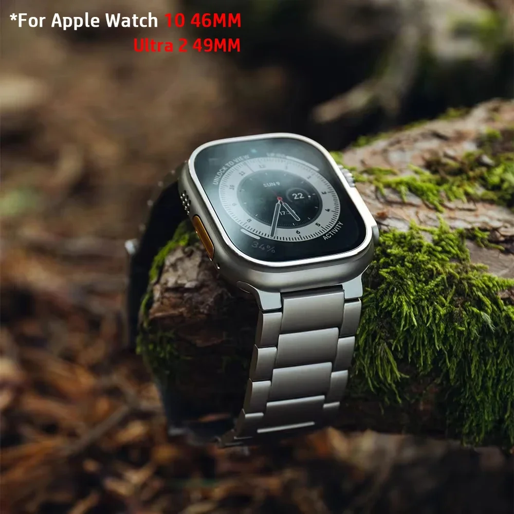Титановый деловой мужской реме – обзор и цена Luxury Watch Apple Bands