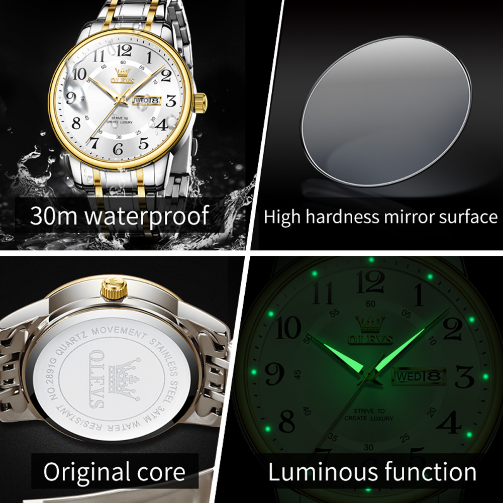 OLEVS повседневные модные мужс – обзор и цена Luxury Watch Arabic