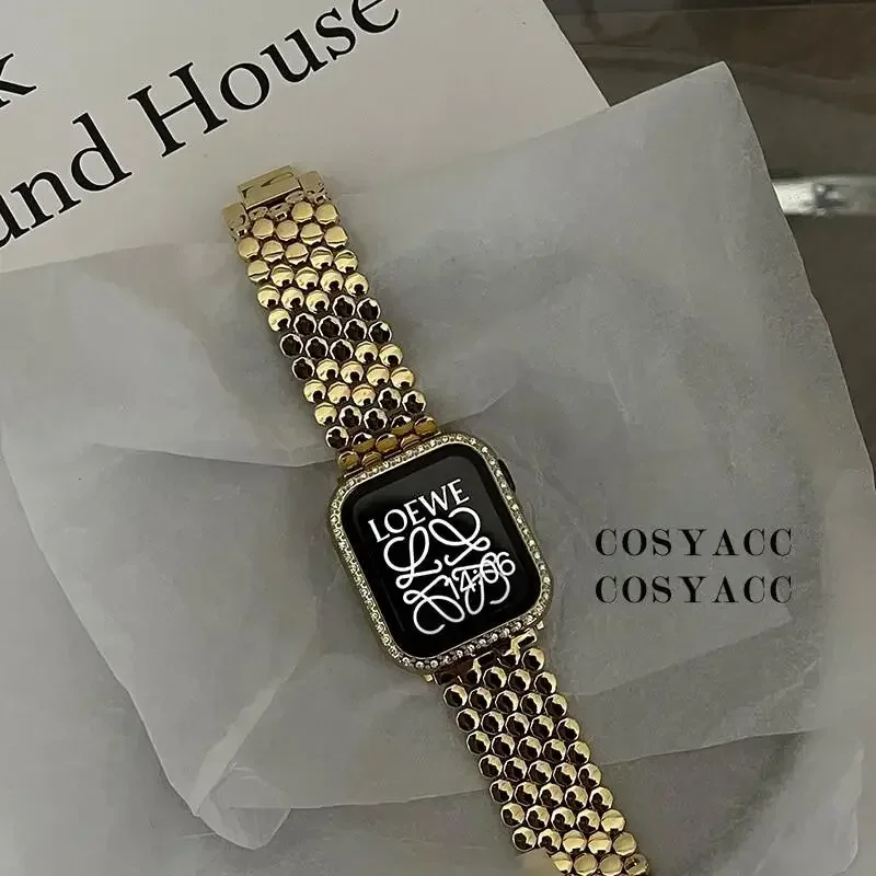 Женский ремешок из нержавеющей – обзор и цена Luxury Watch Apple Bands