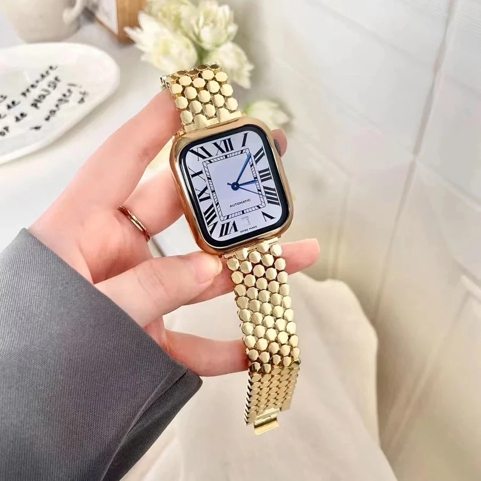 Женский ремешок из нержавеющей – обзор и цена Luxury Watch Apple Bands