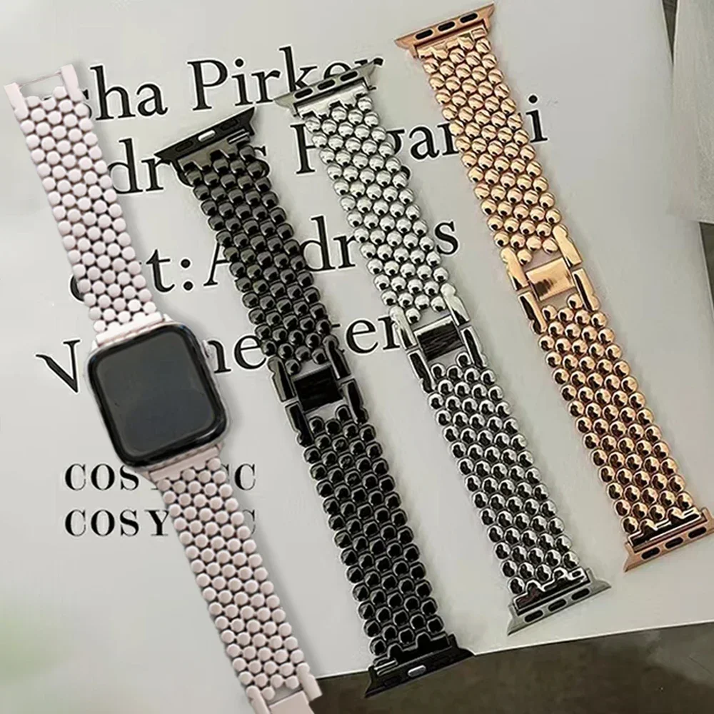 Женский ремешок из нержавеющей – обзор и цена Luxury Watch Apple Bands