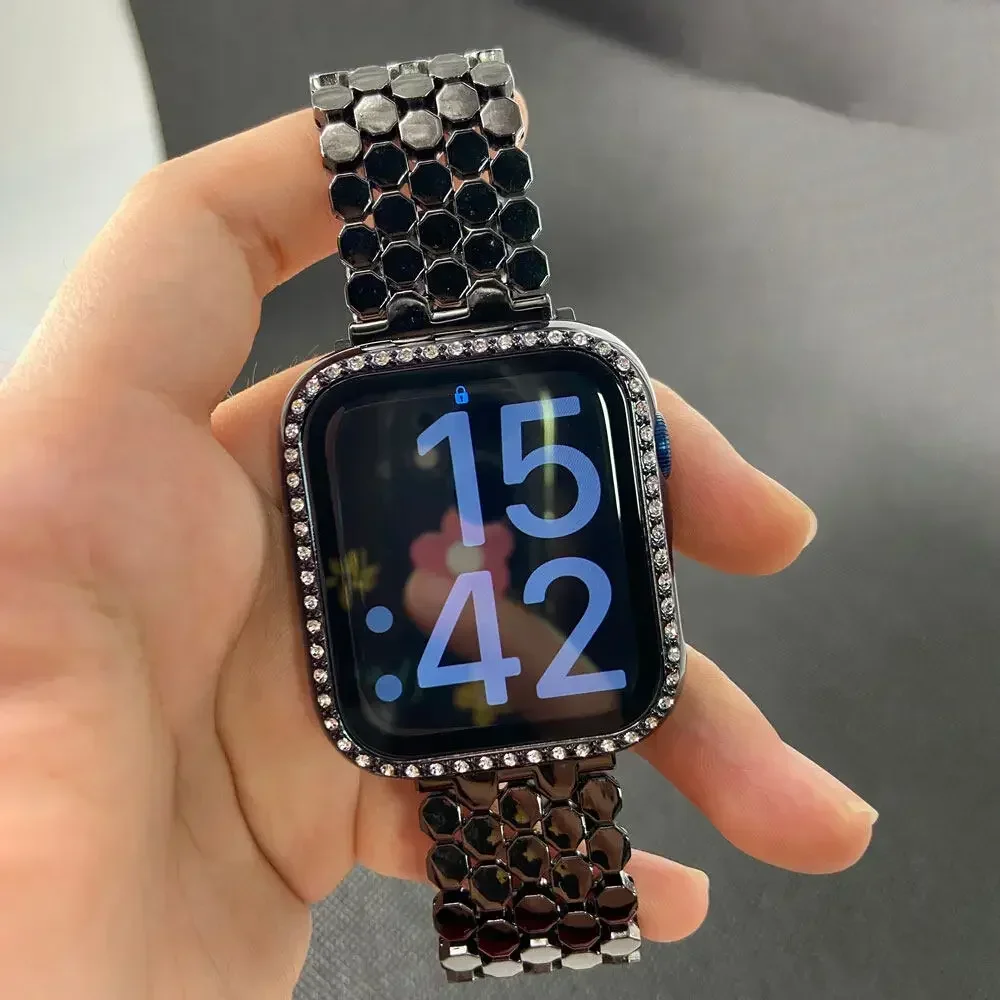 Женский ремешок из нержавеющей – обзор и цена Luxury Watch Apple Bands