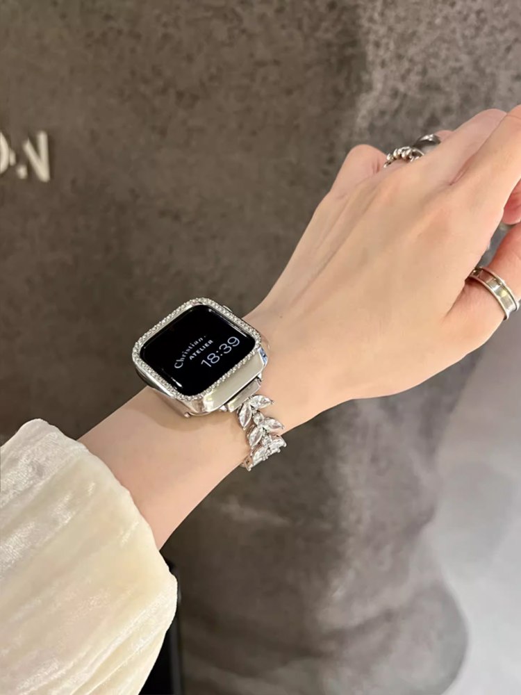 Роскошный бриллиантовый ремешо – обзор и цена Luxury Watch Apple Bands