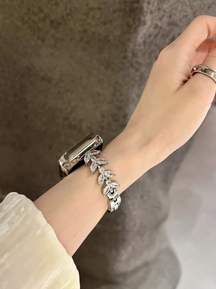 Роскошный бриллиантовый ремешо – обзор и цена Luxury Watch Apple Bands
