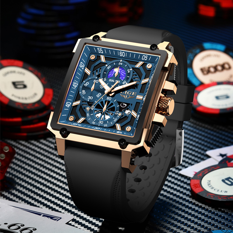 Новые мужские часы LIGE, лучши – обзор и цена Luxury Watch Hublot