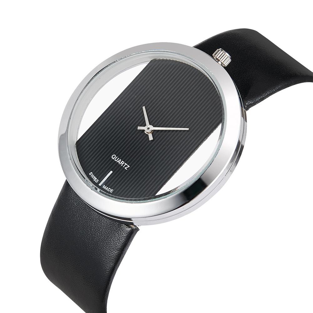 Часы наручные женские прозрачн – обзор и цена Luxury Watch Leather Strap