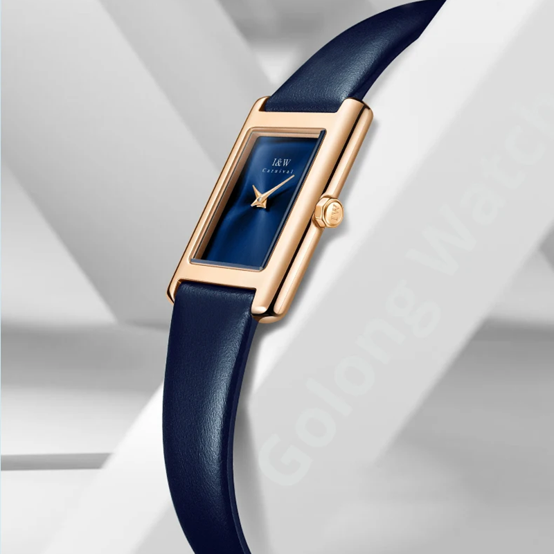 I&W Carnival ультратонкие квар – обзор и цена Luxury Watch Leather Strap
