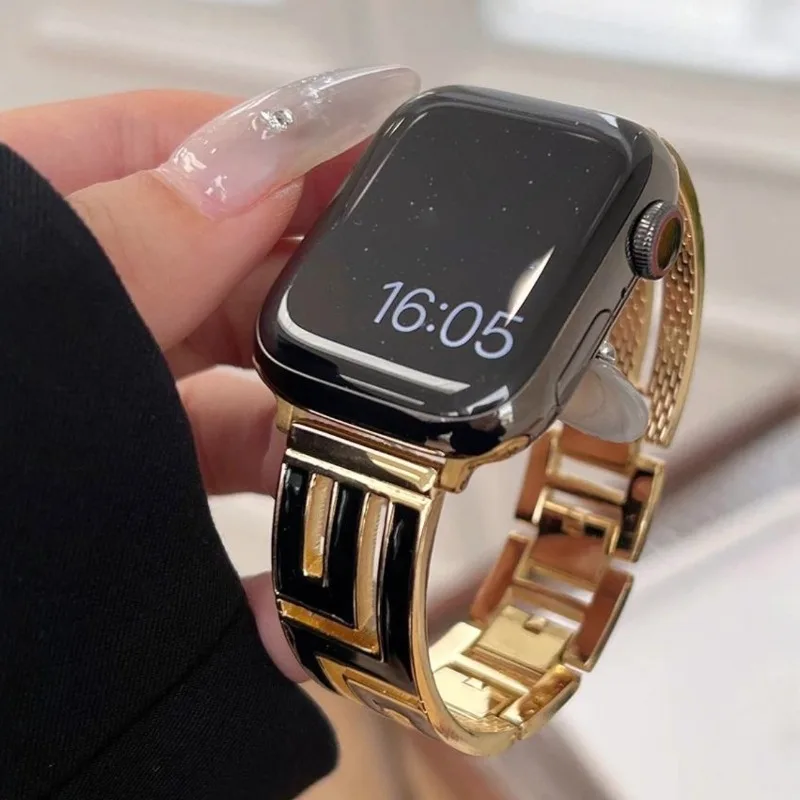 Роскошный металлический ремешо – обзор и цена Luxury Watch Apple Bands