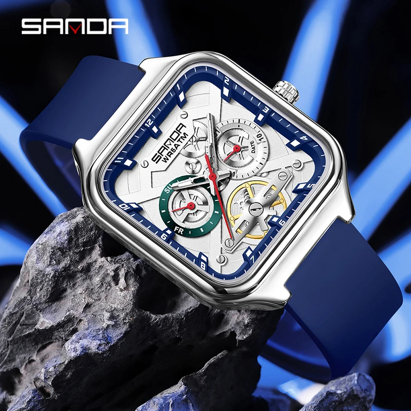 Модные мужские часы SANDA с кв – обзор и цена Luxury Watch Hublot