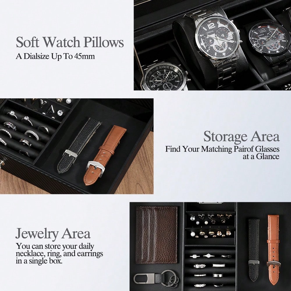Кожаный футляр для часов на 12 – обзор и цена Luxury Watch Tier
