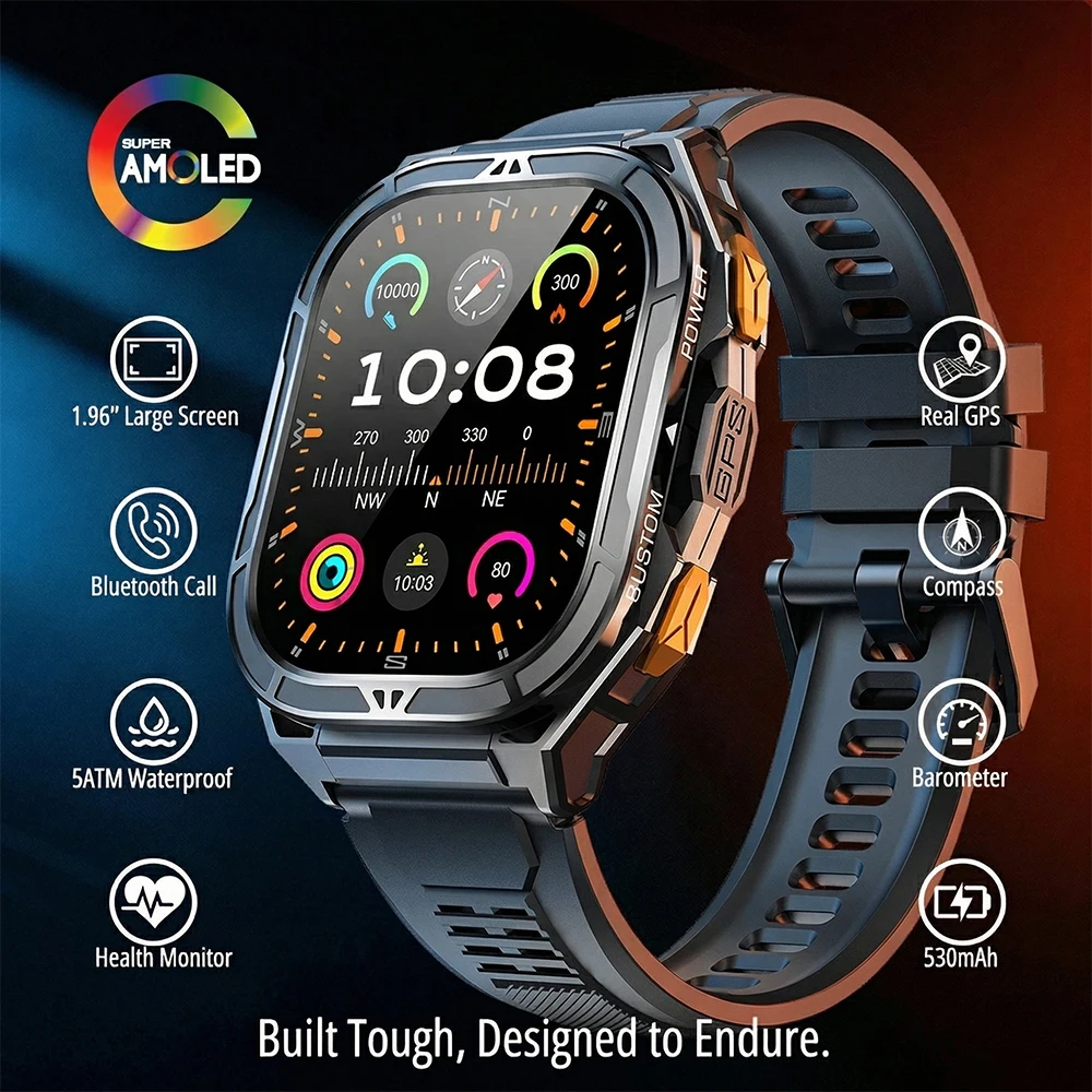 Роскошные умные часы AMOLED с  – обзор и цена Compass Watch Luxury