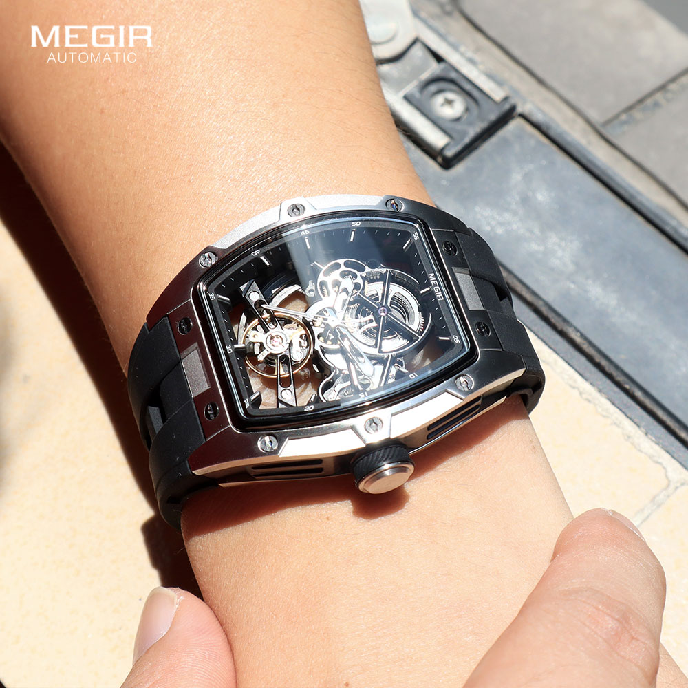 Часы MEGIR Мужские механически – обзор и цена Luxury Watch Hublot