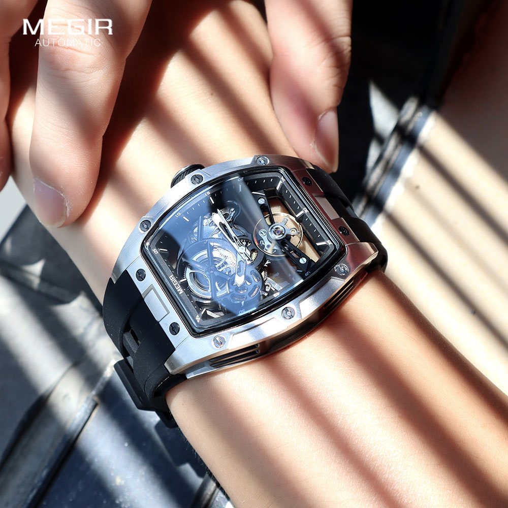 Часы MEGIR Мужские механически – обзор и цена Luxury Watch Hublot