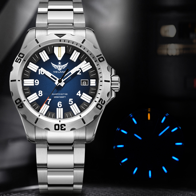 YELANG V1036 42 мм мужские ква – обзор и цена Diver Watch 300M