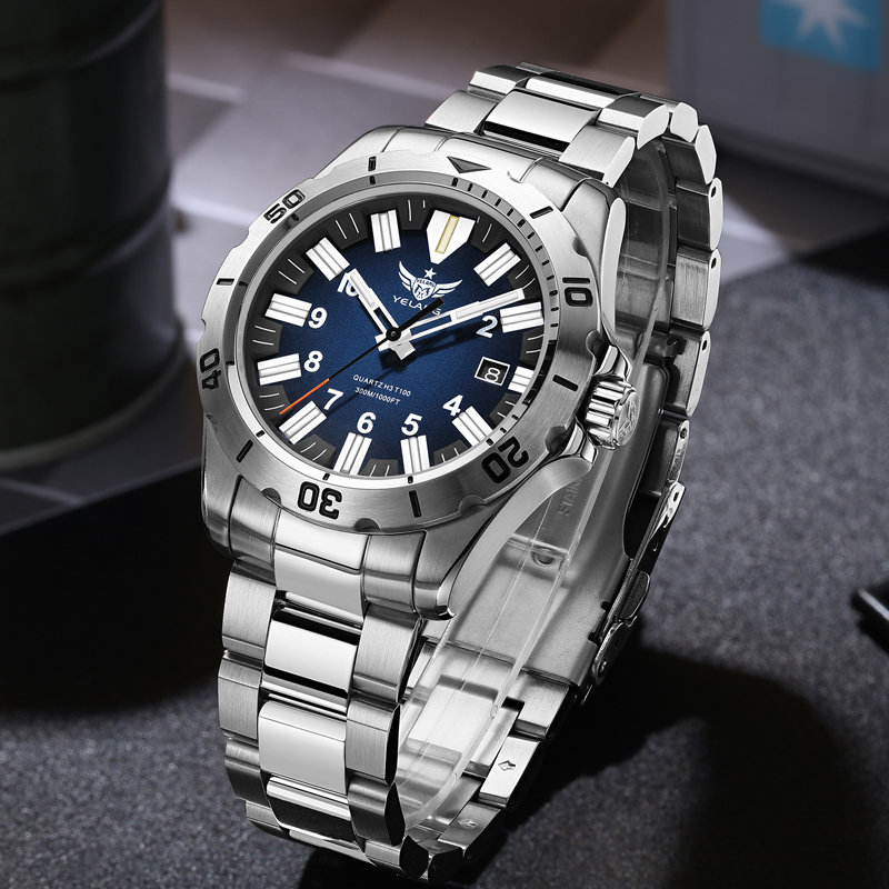 YELANG V1036 42 мм мужские ква – обзор и цена Diver Watch 300M