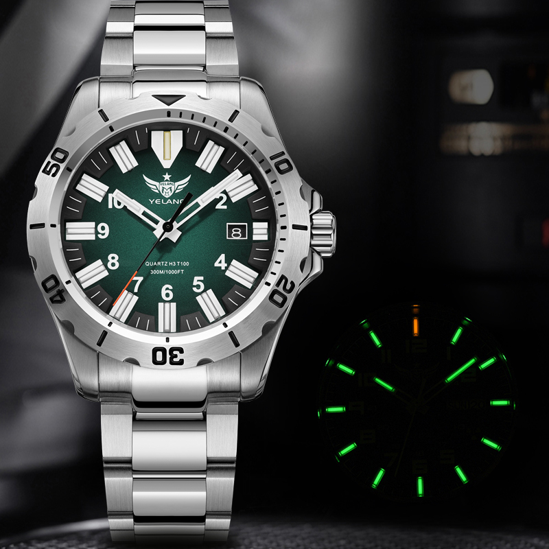 YELANG V1036 42 мм мужские ква – обзор и цена Diver Watch 300M