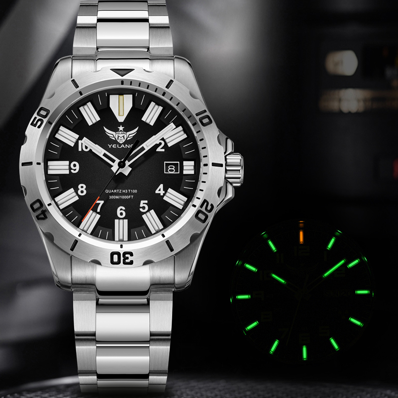 YELANG V1036 42 мм мужские ква – обзор и цена Diver Watch 300M