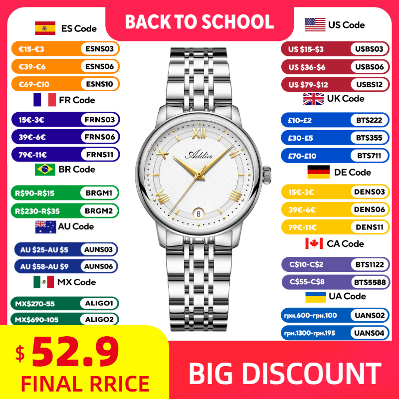 ADDIES Новые роскошные женские – обзор и цена Luxury Watch Case