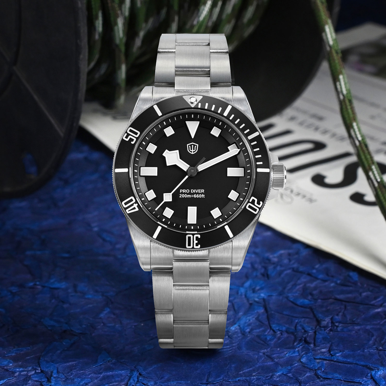 Watchdives WD1969 Pro 38 мм Кв – обзор и цена Diver Watch 300M